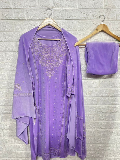 Supersoft velvet suit set with lining
