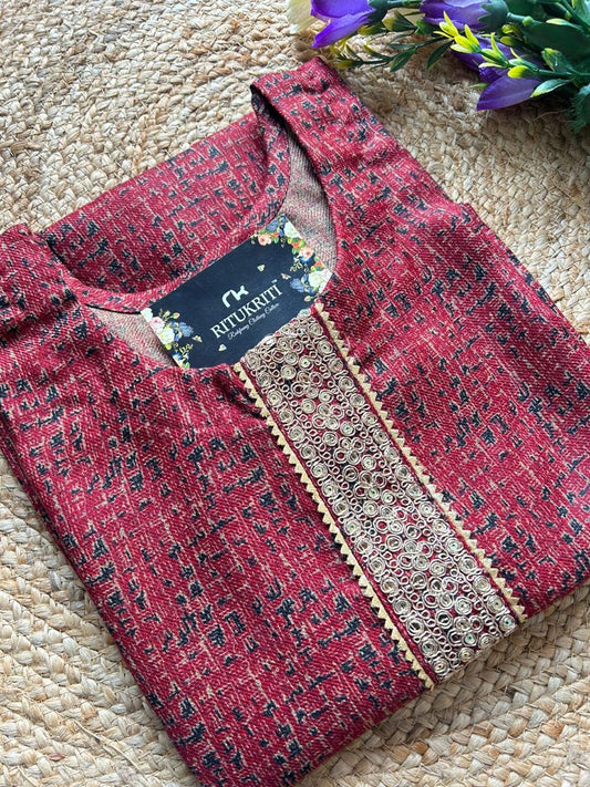 Pashmina kurti winter wear