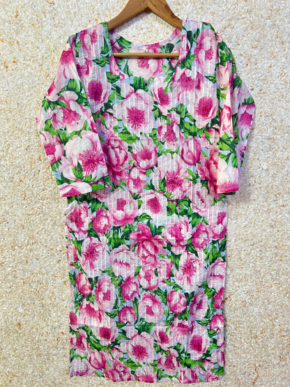 Fully Pleated cotton kurti